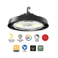 ERHB | Essential Round High Bay, Lumen Package 15L, Black
